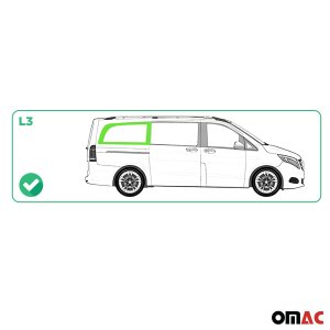 Mercedes Metris Rear Side Fixed Glass - Right - Omac - L3 - Galaxy - 2016 Mercedes Metris Rear Side Fixed Glass - Right - Omac - L3 - Galaxy - 2016